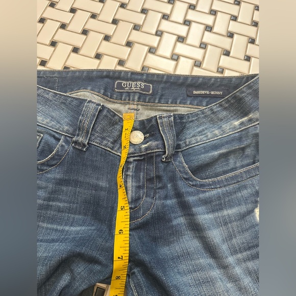 Guess Blue Straight Leg Jeans Modern Fit - Picture 9 of 9